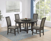 Crown Mark Jeffries Round Table with Lazy Susan