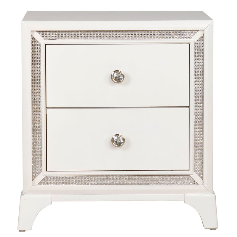 Steve Silver Cassie Off White Nightstand