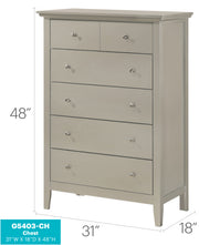 Glory Furniture Hammond Silver Champagne Chest