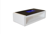 Galaxy Home Chelsea White LED Coffee Table