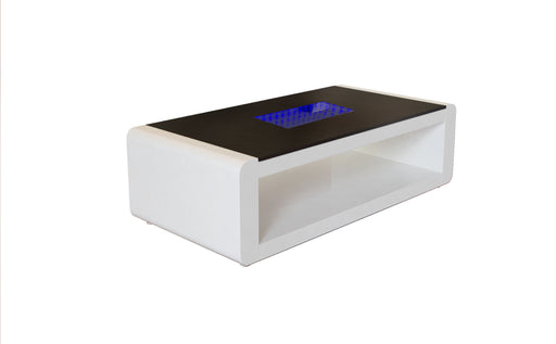 Galaxy Home Chelsea White LED Coffee Table