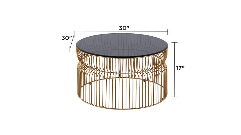 Galaxy Home 901 Gold Coffee Table