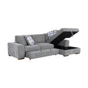 Home Elegance Raife Blue 2pc Sectional with Right Chaise
