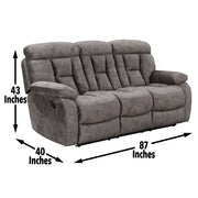 Steve Silver Bogata Mushroom Recliner Sofa