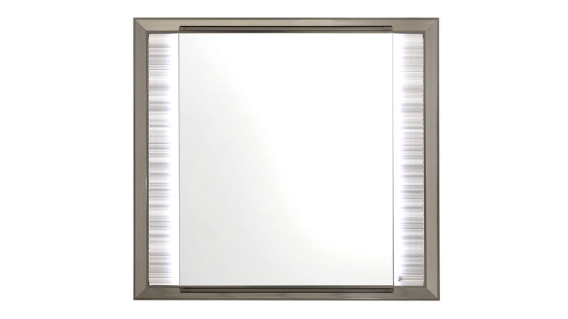 Global Furniture Zambrano White Mirror with LED