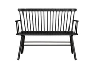 Crown Mark Jerimiah Grey Spindleback Bench