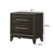 Crown Mark Saratoga 2pc Bedroom Set With Queen Bed