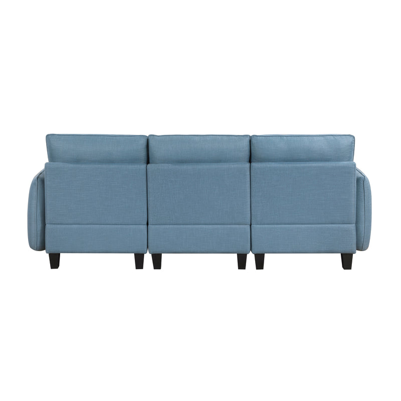 Home Elegance Garren Blue Sofa