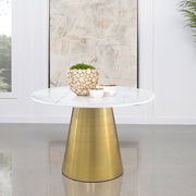 Coaster Furniture Ambrose White Round Dining Table
