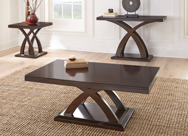 Steve Silver Jocelyn Espresso Cherry Sofa Table