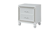 Galaxy Home Crystal White Nightstand