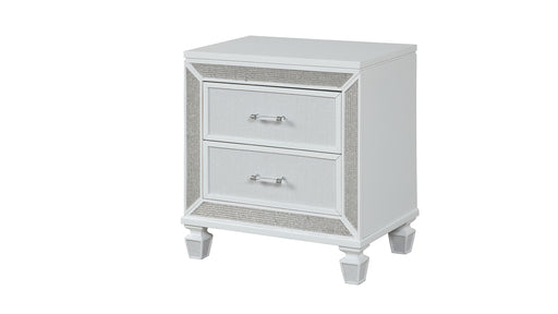 Galaxy Home Crystal White Nightstand