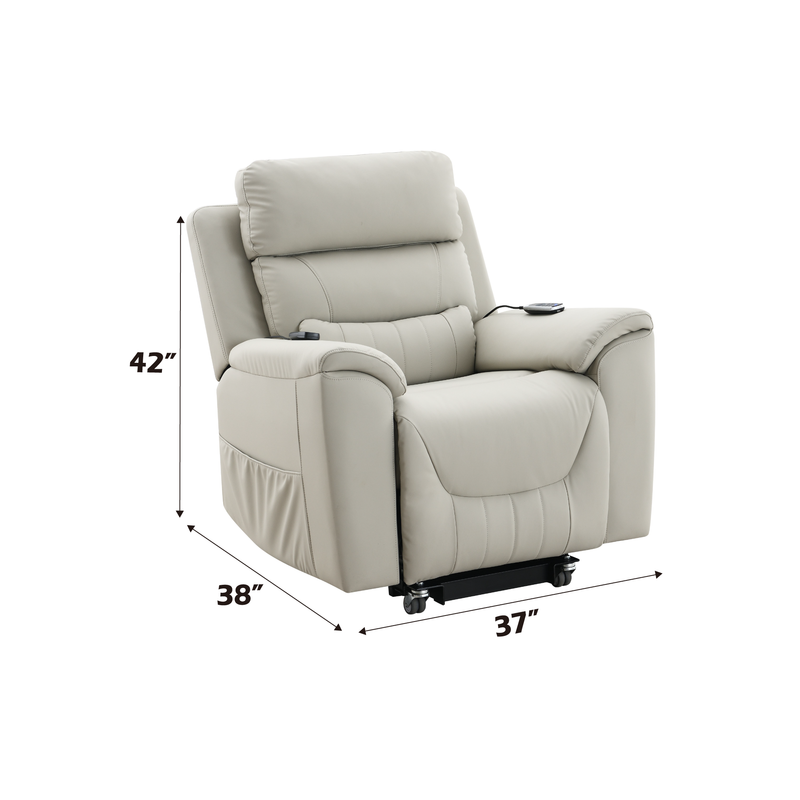 Acme Furniture Marsha Light Gray Power Recliner