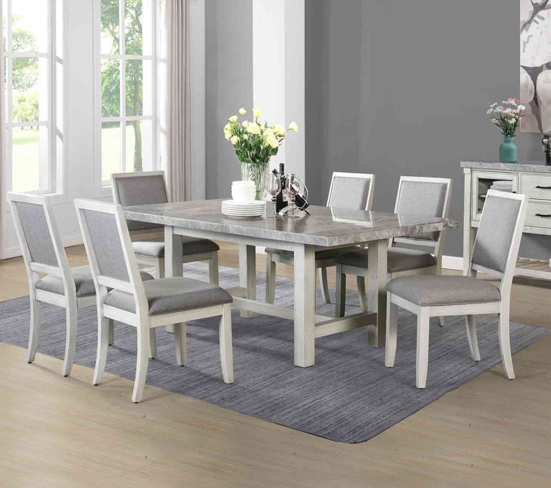 Steve Silver Canova Antique White Dining Table