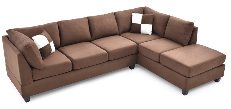 Glory Furniture Malone Gray Sectional
