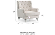 Glory Furniture Pamona Ivory Chair