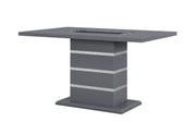 Global Furniture Monaco Dark Grey Rectangular Bar Table