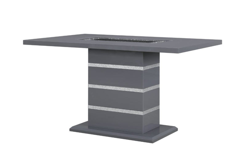 Global Furniture Monaco Dark Grey Rectangular Bar Table