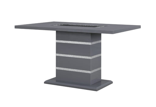 Global Furniture Monaco Dark Grey Rectangular Bar Table