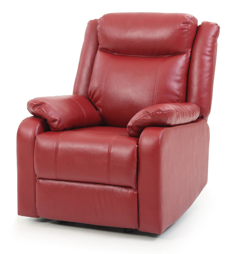 Glory Furniture Ward Black Faux Leather Rocker Recliner