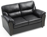 Glory Furniture Olney Black Faux Leather Love Seat