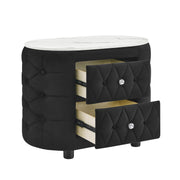 Crown Mark Natalia Black Night Stand