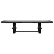 Coaster Furniture Florence Distressed Black Extension Dining Table