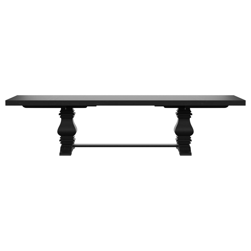 Coaster Furniture Florence Distressed Black Extension Dining Table