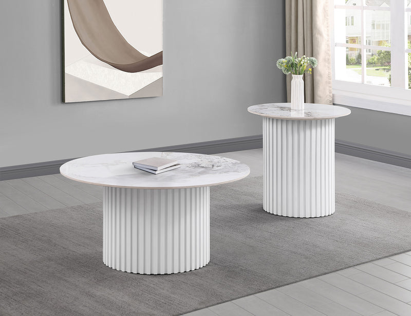 Coaster Furniture Rowena White Coffee Table
