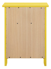 Glory Furniture Izzy Yellow 1 Drawer 1 Door Nightstand