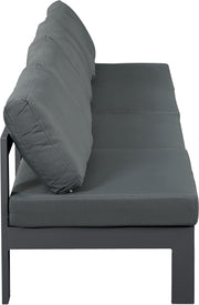 Meridian Furniture Nizuc White Fabric Outdoor 4pc Modular Armless Sofa