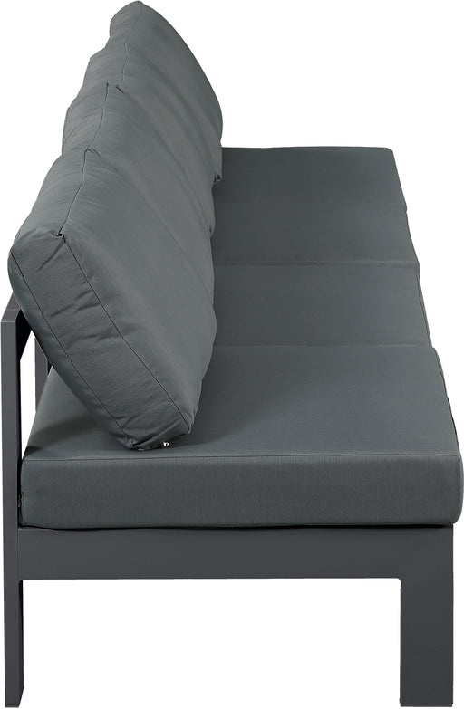 Meridian Furniture Nizuc White Fabric Outdoor 4pc Modular Armless Sofa