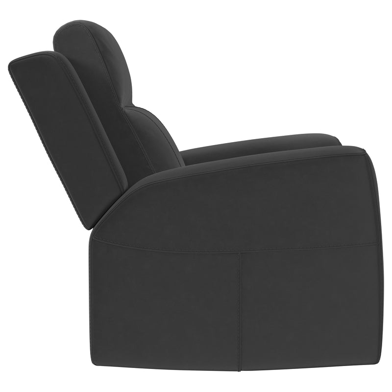 Coaster Furniture Brentwood Dark Charcoal Grey Recliner Chair