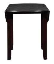 New Classic Furniture Gia Brown PU 42 Inch 3pc Drop Leaf Dining Set