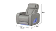Galaxy Home Fortuner Black Recliner