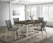 Coaster Furniture Biloxi Greyish Brown White 5pc Dining Room Set