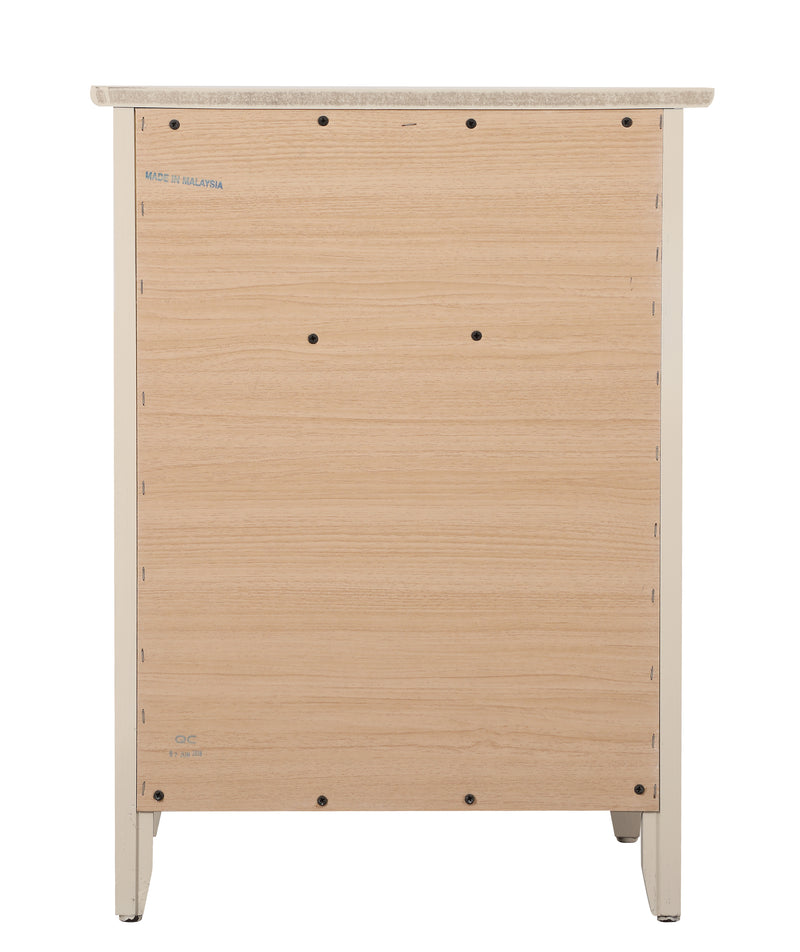 Glory Furniture Izzy White 1 Drawer 1 Door Nightstand