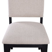 2 Crown Mark Regent Charcoal Black Side Chairs