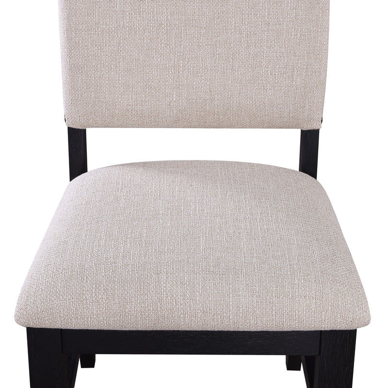 2 Crown Mark Regent Charcoal Black Side Chairs