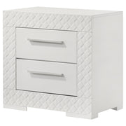 Coaster Furniture Ives White High Gloss Nightstand