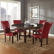 Steve Silver Hartford Red 72 Inch 5pc Dining Set