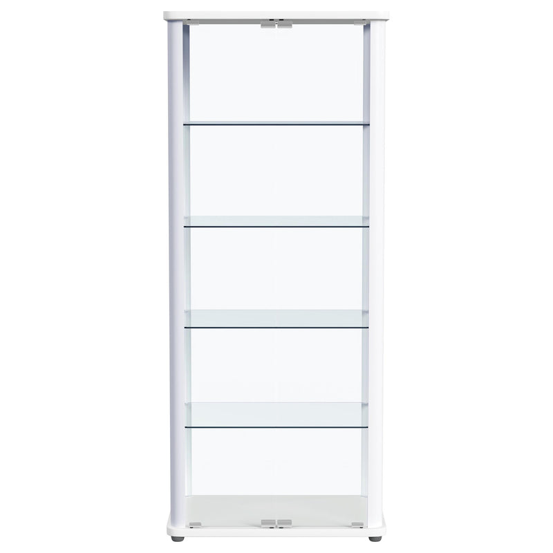 Coaster Furniture Aero White LED Display Curio Cabinet