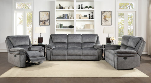 Home Elegance Muirfield Gray 3pc Living Room Set