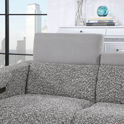 Global Furniture U8521 Dark Grey Taupe Power Reclining Loveseat