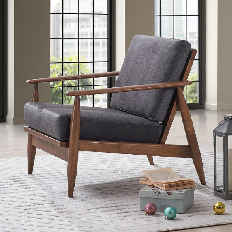 Acme Furniture Alisa Charcoal Brown Accent Chair