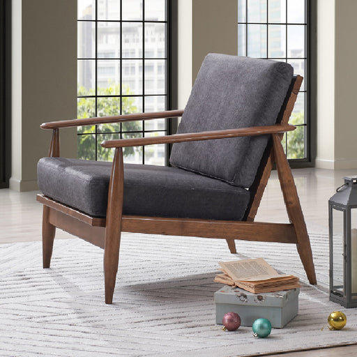 Acme Furniture Alisa Charcoal Brown Accent Chair