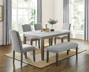 Steve Silver Emily Mossy Grey 6pc Dining Set