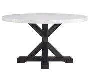 Crown Mark Vance Faux Marble Round Dining Table