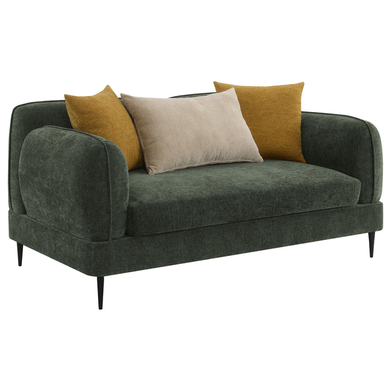 Coaster Furniture Jade Green Track Arm Loveseat