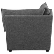 Coaster Furniture Sasha Barely Black Corner Chair